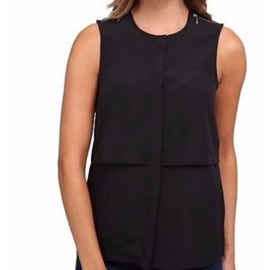 Michael Kors Sleeveless zip trim size small